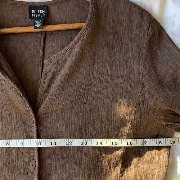 Eileen Fisher Partial Linen & Cotton Tunic - Picture 7 of 11